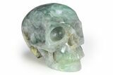 Realistic Green Fluorite Skull #382270-2